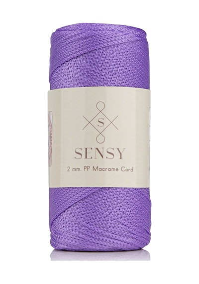 Sensy 2 Mm - 200 Gr Polyester Makrome Ipi Lila 230 M Polyester Makrome Ip Supla Ip Ve Çanta Ipliği