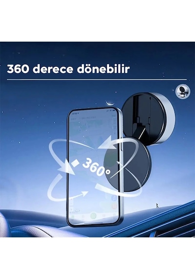 Ally 360 Ayarlanabilir Vakumlu Araç Oto Telefon Tutucu- 5775 Çok Renkli