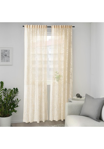Ikea Skarefly Tül Perde 145x300 Cm Sarı