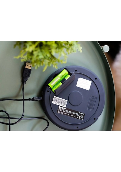 Lenco Cd-300bk - Darbeye Dayanıklı Taşınabilir Bluetooth Cd-mp3 Çalar - Siyah