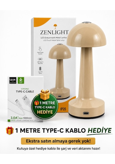 Zenlight Metal Masa Lambası Kum Beji
