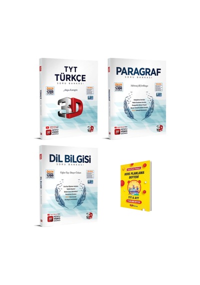 Tyt Türkçe Paragraf Ve Dilbilgisi Soru Bankası 3lü Set