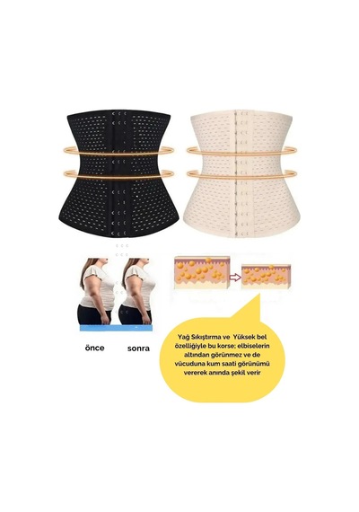 Genculus Hamilelik Sonrası Sıkılaştırıcı Korse Latex Kumaşlı, Göbek Ve Bel Toparlayıcı