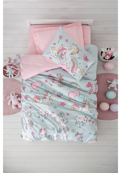 Cotton Box Junior Tek Kişilik Nevresim Takımı Twinka Pembe Pembe
