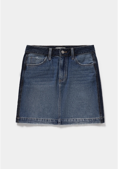 Colin's Colins Slim Fit Düz Fermuarlı Kadın Dark İndigo Denim Etek Cl1082780 Q1.v1 Dn45175