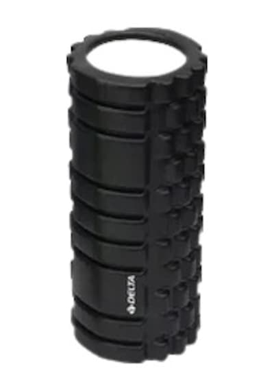 Delta Yüksek Yoğunluk Orta Sert Foam Roller Masaj Köpüğü Siyah Siyah