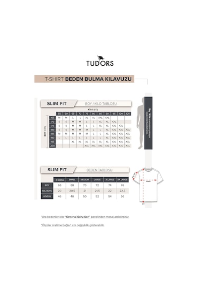 Tudors Erkek Slim Fit Dar Kesim Pamuklu Yumuşak Doku Likralı Esnek Kumaş Haki Bisiklet Yaka Tişört-36910 Haki