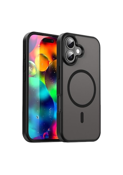 Güçlü Manyetik Telefon Kılıfı, Mag-safe İle Uyumlu Askeri Düzey Düşme Koruması Güçlü Silikon Kenarlar İnce Yarı Saydam Mat Koruyucu Kılıf Siyah, Apple iPhone Uyumlu 17 Sku: Zeusb0fcmn5g22 1