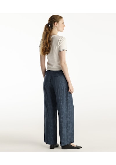 Yargıcı Geniş Paça Pantolon Lacivert