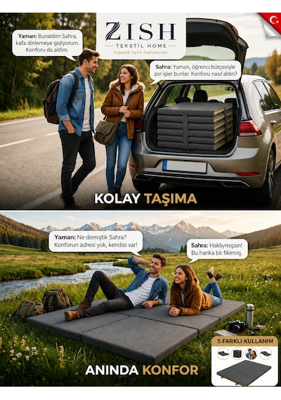 Flexa Gri 7 Cm Katlanır Sünger Yatak Yer Yatağı, Misafir Yatağı Puf, Koltuk, Şilte Ve Minder Kullanımı Taşıma Kulplu Fermuarlı Yıkanabilir Keten Kılıf 24 Dns Orta Sert Sünger Çift Kişilik Flexa Gri 7 Cm Katlanır Sünger Yatak Yer Yatağı, Misafir Yatağı Puf, Koltuk, Şilte Ve Minder Kullanımı Taşıma Kulplu Fermuarlı Yıkanabilir Keten Kılıf 24 Dns Orta Sert Sünger Çift Kişilik