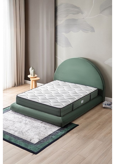 Good Night Legom Torba Yaylı Set Yatak Baza Başlık Tek Kişilik Yıkanabilir Ortopedik Yeşil
