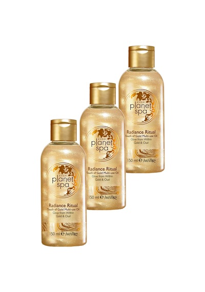 Avon Planet Spa Radiance Ritüel Dokunuş Altın Masaj Yağı 3 x 150 ML