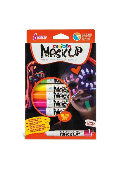 Carioca Mask Up Yüz Boyası - Neon 6 Renk Genel