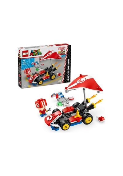 Mario Mario Kart Mario Ve Standard Kart 72037 - Yetişkin Kadınlar Ve Erkekler Için Inşa Edilebilen Figürü Içeren