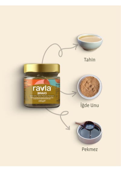 Ravla Bravo İğde Unlu Tahin Pekmez Karışımı - 230g