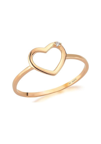 Kuyumcudukkani Kalp Sembollu Trend Yüzük -10233-r-w Rose Gold