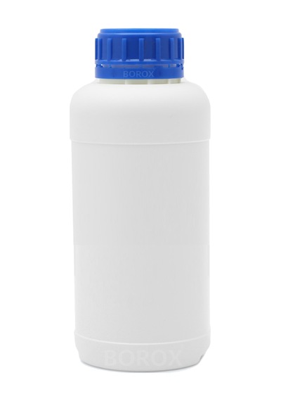 Borox Plastik Yuvarlak Mavi Kilit Kapaklı Numune Şişe 200 x 250 ML