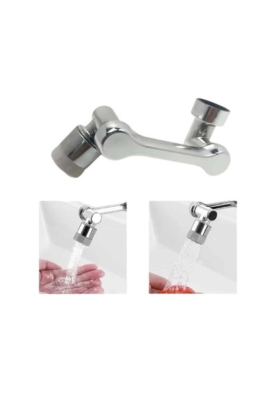 Dönebilen Musluk Başlığı Akrobat Mutfak Banyo Musluk Ucu Başlığı Oynar Başlıklı Sarı