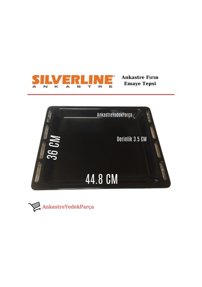 Silverline Uyumlu Ankastre Fırın Emaye Derin Tepsi 44.8 X 36 - 446900758