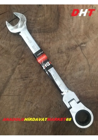 Dht 19No Oynar Başlı Cırcırlı Kombine Anahtar Crv Celik 19Mm