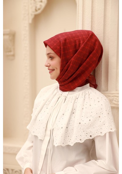 Silk Home Olinda Eşarp 48004-668691 - 90 X 90 / Bordo , Mercan - 66 Bordo , Mercan - 66