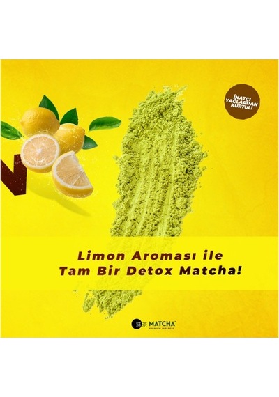 Matcha Premium Japanese Matcha & Bromelain Limon Aromalı Detox Burner Form Çayı 1 Kutu