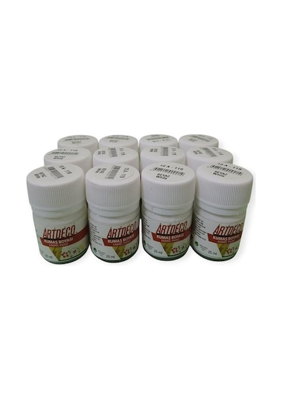 Artdeco Kumaş Boyası 25ml Beyaz 12'li Paket