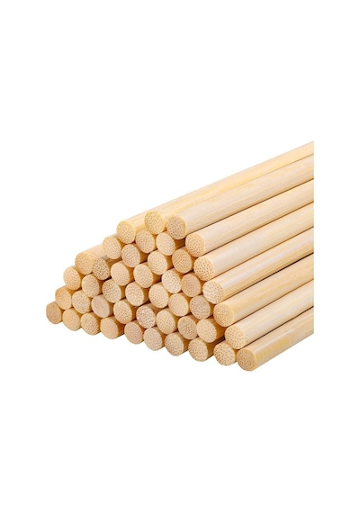 Ahşap Bambu Maket Patates Kızartma Çubuğu Çöp Şiş 300'lü 35 CM