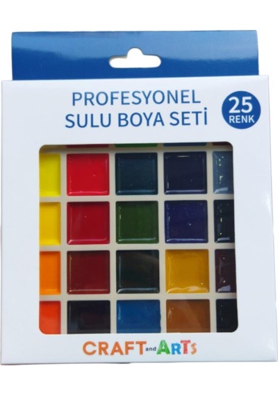 Craft And Arts Profesyonel Sulu Boya Seti 25 Renk