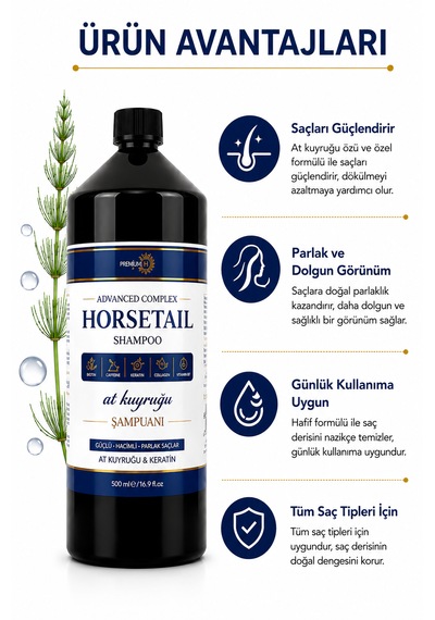 Begısun At Kuyruğu Şampuanı Amino Asit Kompleksi Tüm Saç Tipleri İçin 1000 Ml