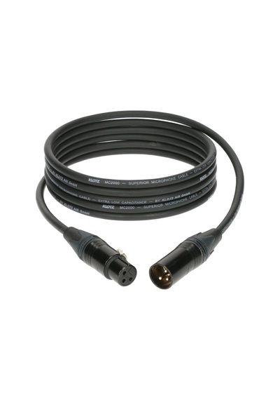 M2 Mc2000 Mikrofon Kablosu Siyah 5m Xlr Neutrık Uçlu Standart