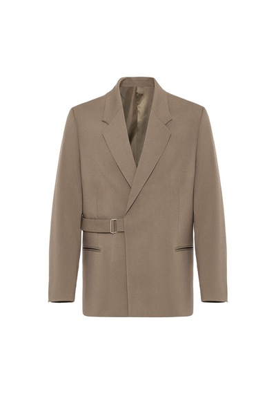Antioch Kuşaklı Relax Fit Erkek Blazer Ceket Vizon Antioch Kuşaklı Relax Fit Erkek Blazer Ceket Vizon