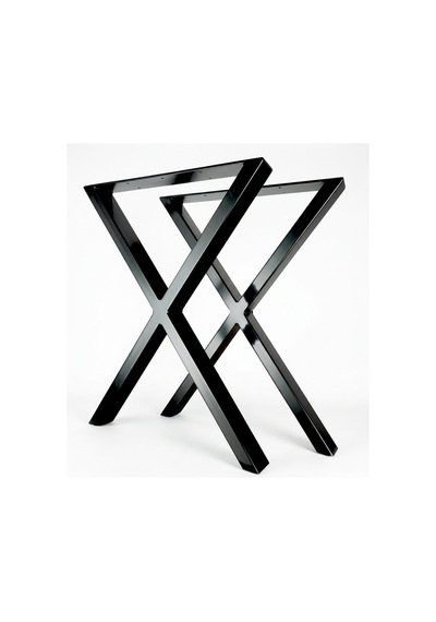 X Model Metal Masa Ayağı 70 Cm Siyah Masa Ayağı Siyah Siyah