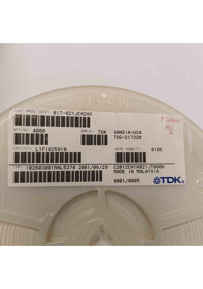 C2012ch1h821jtt000a 820pf 805 Smd Seramik Kondansatör 1000 Adet