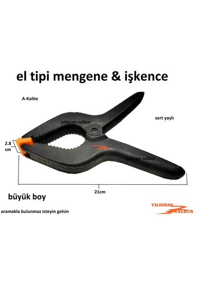 El Tipi İşkence Büyük Boy Plastik Hobi İşkence Mengene Montaj Sık