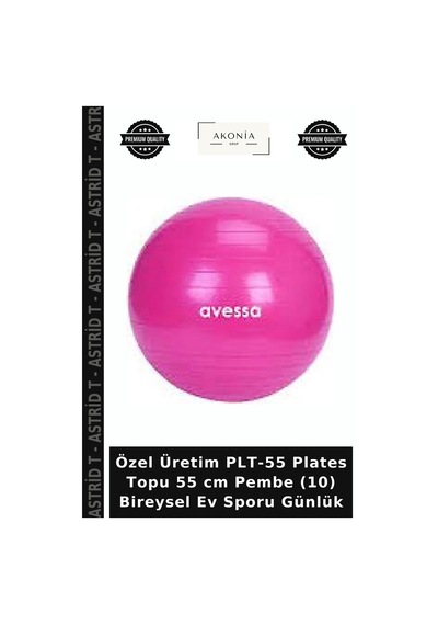 Özel Üretim Plt-55 Plates Topu 55 Cm Pembe 10 Bireysel Ev Sporu Günlük