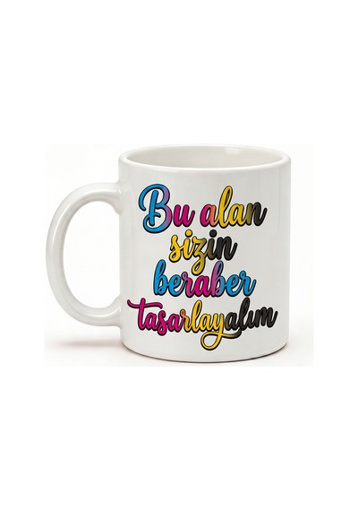 Kişiye Özel Baskı Fotoğraf, Yazı, Logo İletebilirsiniz Kupa Bardak Özel Hediye Çok Renkli