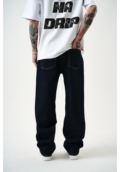 Respire Erkek Washed Baggy Pantolon Lacivert