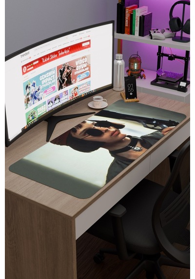 Leon The Professional Mathilda V3 90x40 Xxl Gaming Kauçuk Kaymaz Taban Mouse Pad Fare Altlığı