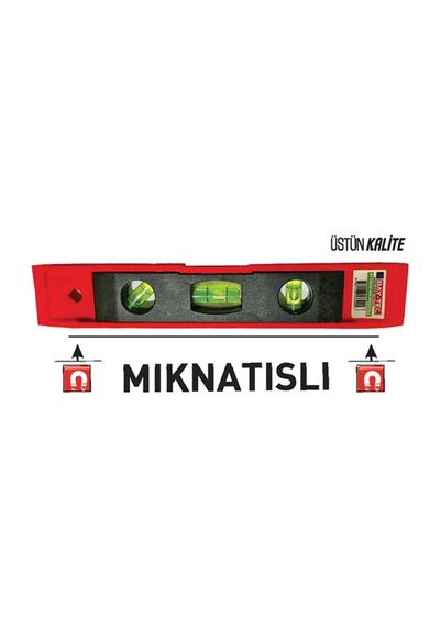 Mini Su Terazisi 23 Cm Mıknatıslı Su Terazi Hassas Terazi