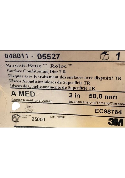 3M 048011 Roloc Alüminyum Yüzey Şartlandırma Diski 1 Adet