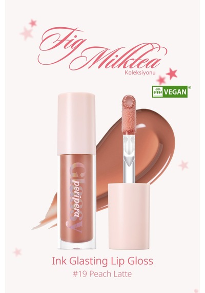 Dudaklara Dolgun Ve Işıltılı Görünüm Sunan Gloss Perıpera Ink Glasting Lip Gloss 19 Peach Latte