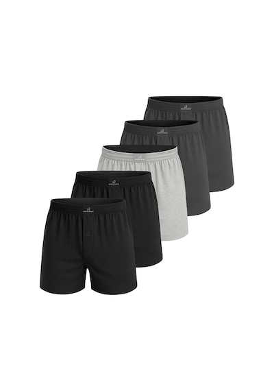 Anthony Jackson %100 Pamuk 5'li Kutu Premium Havlu Bel Erkek Boxer Valerio Renkli