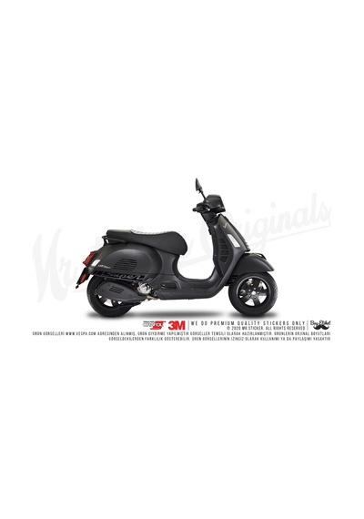Sts43 Vespa Gts250 Uyumlu Super Yan Cita Seti Mat Siyah