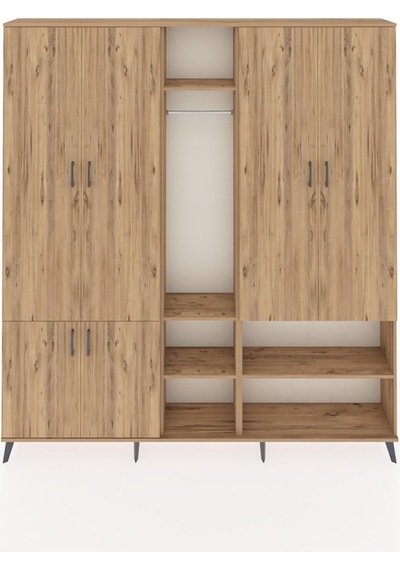 Arges Dolap 15 Raflı 5 Kapaklı Tek Askılı 220x30x243 Çam-çam/çam Atlas Çam/atlas Çam Arges Dolap 15 Raflı 5 Kapaklı Tek Askılı 220x30x243 Çam-çam/çam Atlas Çam/atlas Çam