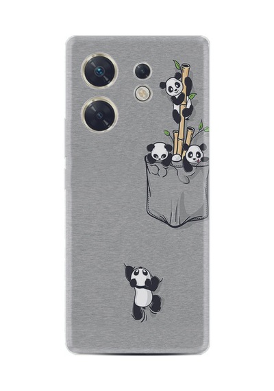 Infınıx Zero 30 4g Kılıf Silikon Desen Özel Seri Pandalar 1798
