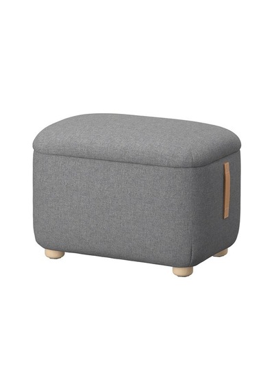 Ikea Oskarshamn Saklama Gözlü Puf, Tibbleby Bej-gri