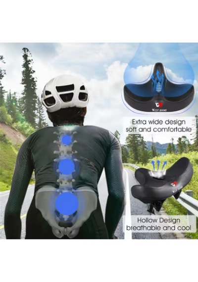Bisiklet E-bike Oversıze Geniş Sele Kanatlı Model Siyah
