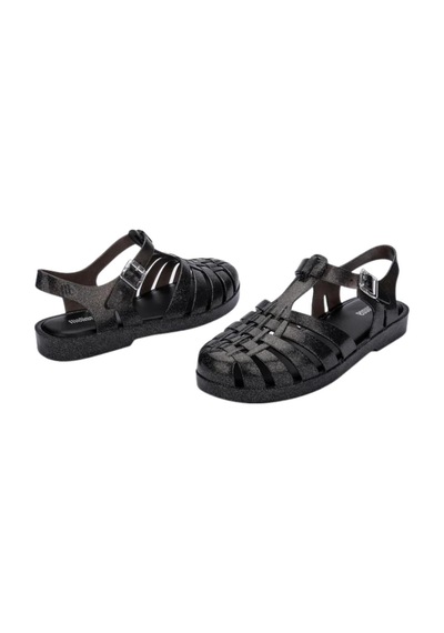 Melissa Kadın Possession Parıltılı Siyah Sandalet-14712