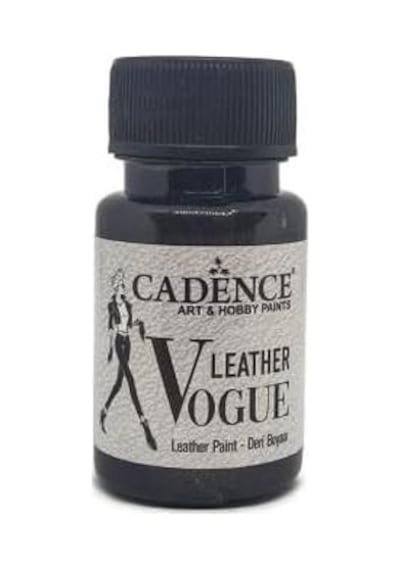 Xmlbayiciniz Cadence Leather Vogue Deri Boyası Metalik Lvm-09 Siyah 50 Ml Genel